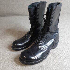 Corcoran Mens Boots 10 Black Leather 10" Jump Boot Made in USA